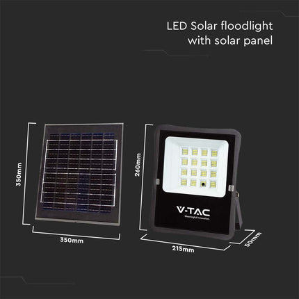 Proiettore LED solare da 1200 lm, telecomando, temperatura di colore 6400 K