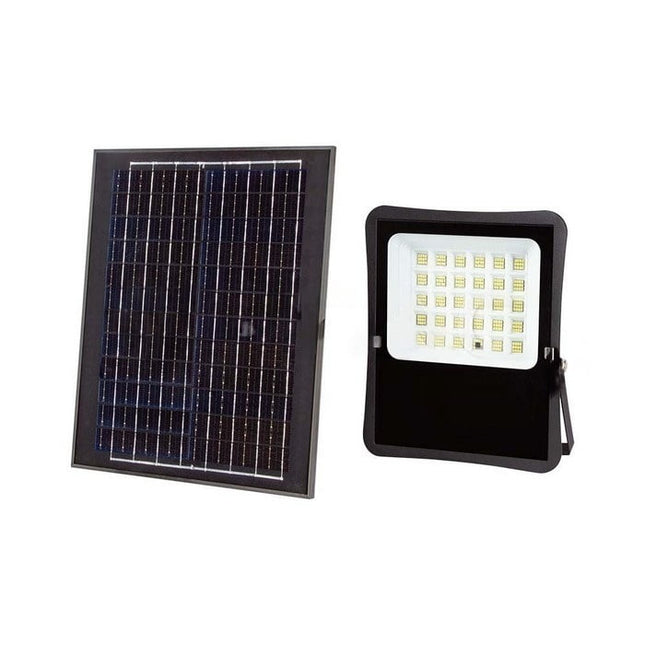 2400lm Solar LED Floodlight, Remote Control, 6400K Colour Temperature