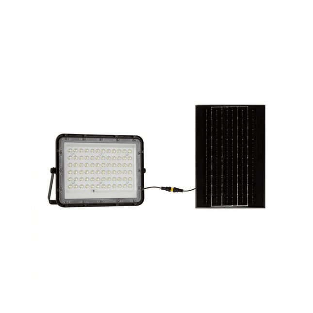 1200lm Solar LED Floodlight, Remote Control, 4000K Colour Temperature