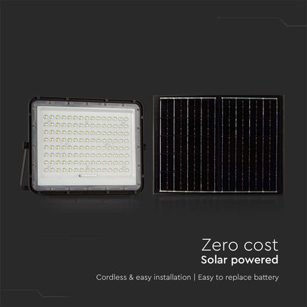 Proiettore LED solare da 1800 lm, telecomando, temperatura di colore 6400 K