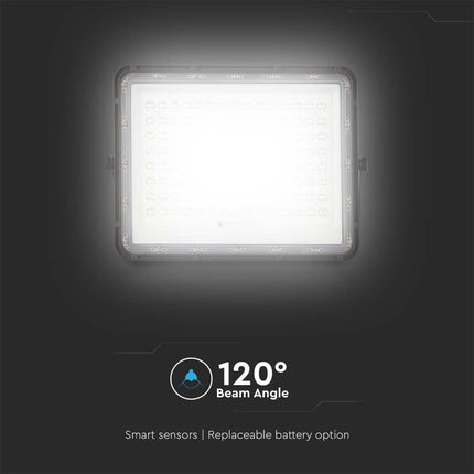 Proiettore LED solare da 1800 lm, telecomando, temperatura di colore 6400 K
