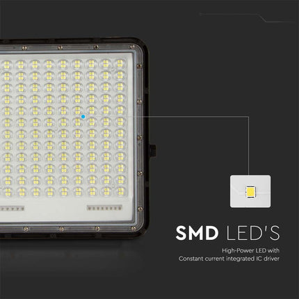Proiettore LED solare da 2600 lm, telecomando, temperatura di colore 6400 K