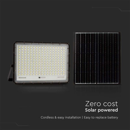 Proiettore LED solare da 2600 lm, telecomando, temperatura di colore 6400 K