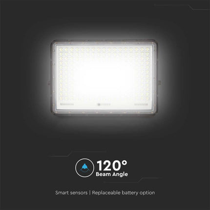 Proiettore LED solare da 2600 lm, telecomando, temperatura di colore 6400 K