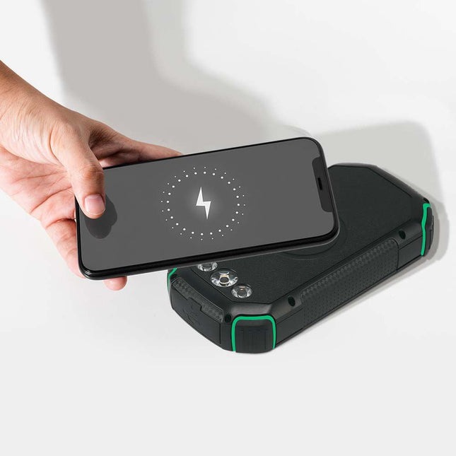 Power bank portatile, ricarica wireless, pannello solare, 30.000 mAh, V-Tac