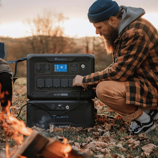 Stazione di ricarica portatile Bluetti da 3000 W, ricarica tramite pannello solare o rete elettrica