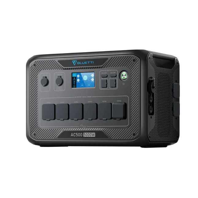 Stazione di ricarica portatile Bluetti da 5000 W, ricarica tramite pannello solare o rete elettrica