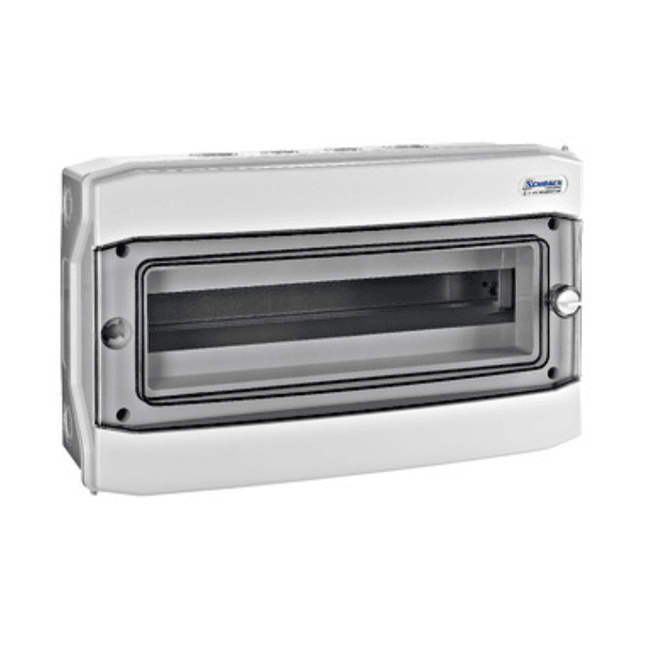 Quadro elettrico per esterni IP65, a fila singola, 18UH, Schrack
