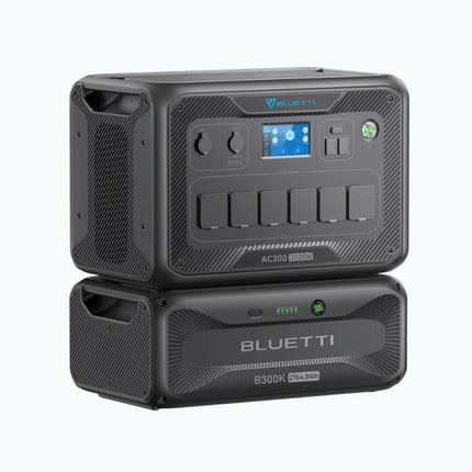 Stazione di ricarica portatile Bluetti da 3000 W, ricarica tramite pannello solare o rete elettrica