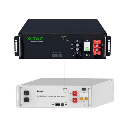Batteria LiFePo4 da 5,12 kWh VT-51201-W, V-TAC