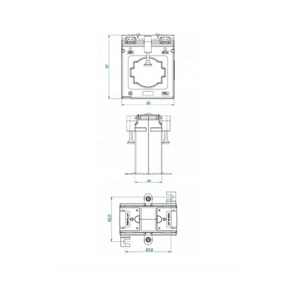 ECT-IM3 Bobina per trasformatore di corrente 400 A/5 A, EASTRON