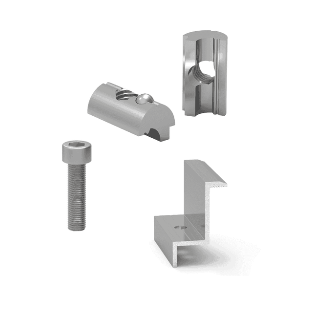 30mm photovoltaic panel end clamp for H-profile
