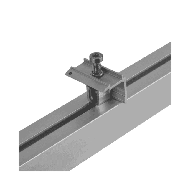 Morsetto terminale da 30 mm per pannelli solari, per profilo a H