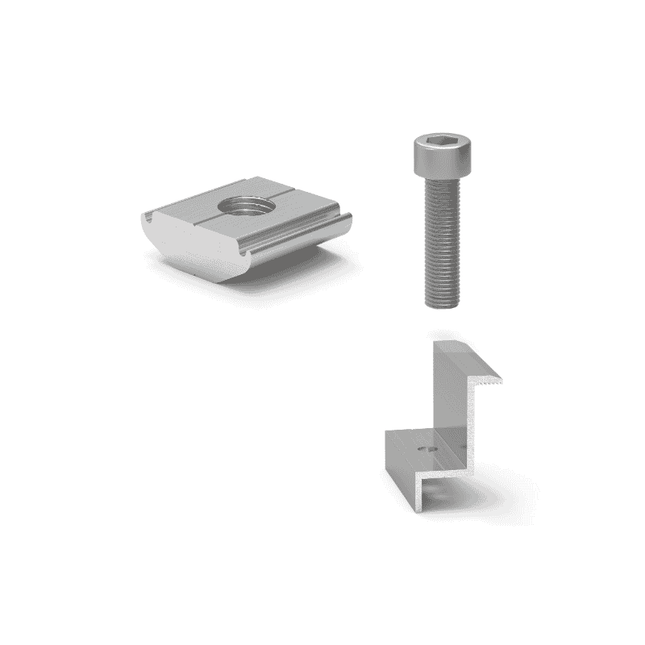 30mm photovoltaic panel end clamp for Type C profile
