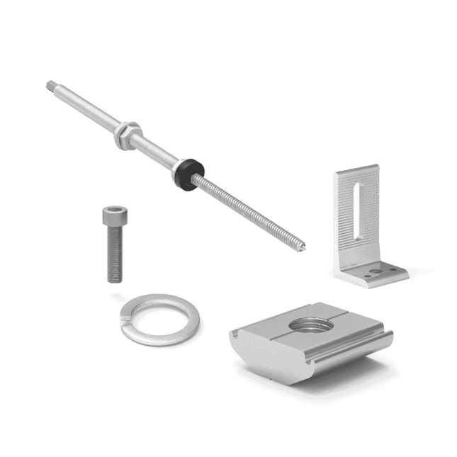 M10x200 sheet metal roof anchor bolt, compatible with Type C profile