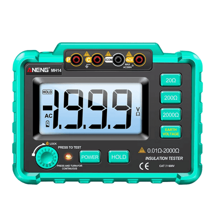 Multimetro digitale MH14, tester per interruttori differenziali, ANENG