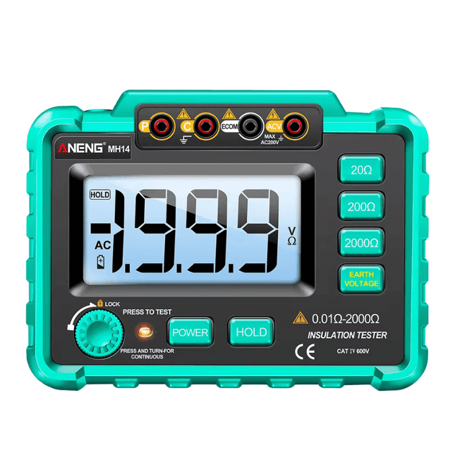 Multimetro digitale MH14, tester per interruttori differenziali, ANENG