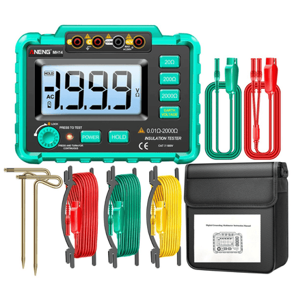 Multimetro digitale MH14, tester per interruttori differenziali, ANENG