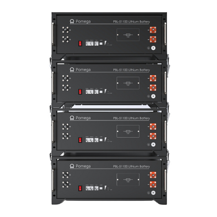 Batteria fotovoltaica, LiFePo4, 5,12 kWh, PBL-51100, Pomega