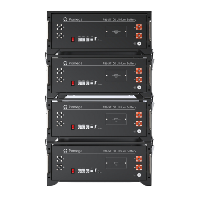 Batteria solare, LiFePo4, 5,12 kWh, PBL-51100, Pomega