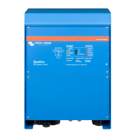 Inverter Victron Energy Quattro 12/5000/220-100/100 da 12 V e 5000 VA