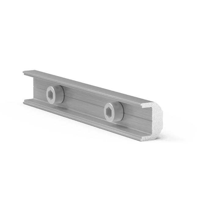 Rail connector set for Type C profile