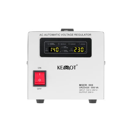 Stabilizzatore di tensione automatico con servomotore da 500 VA, KEMOT