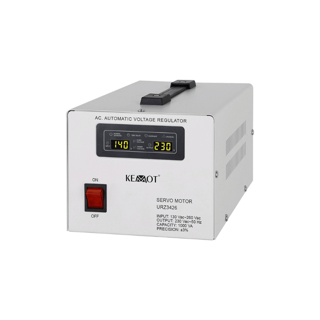 1000VA Automatic Servo Motor Voltage Stabiliser, KEMOT