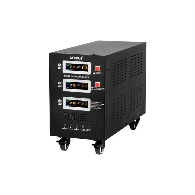 15 kVA Automatic Servo Motor Voltage Stabiliser, KEMOT