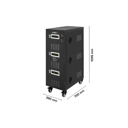 Stabilizzatore di tensione automatico con servomotore da 80 kVA, KEMOT