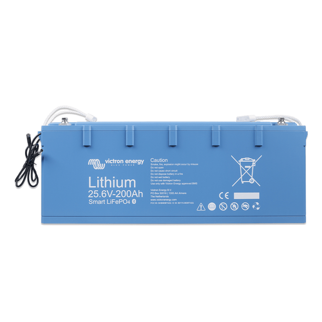 Batteria agli ioni di litio Victron Smart da 25,6 V e 200 Ah (LiFePo4)