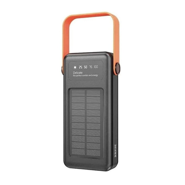 Batteria esterna da 30.000 mAh con pannello solare fotovoltaico, BoroFone