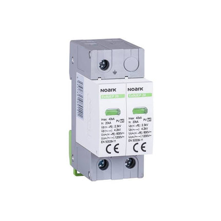 Scaricatore di sovratensione per impianti fotovoltaici, Classe 2, Ex9UEP 2P 600 V, Noark