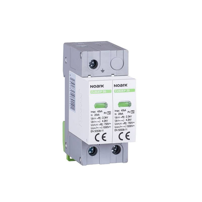 Scaricatore di sovratensione per impianti fotovoltaici, Classe 2, Ex9UEP 2P 750 V, Noark
