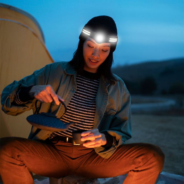 Lampada frontale a LED, COB, 470 lm, 3,7 V, 650 mAh