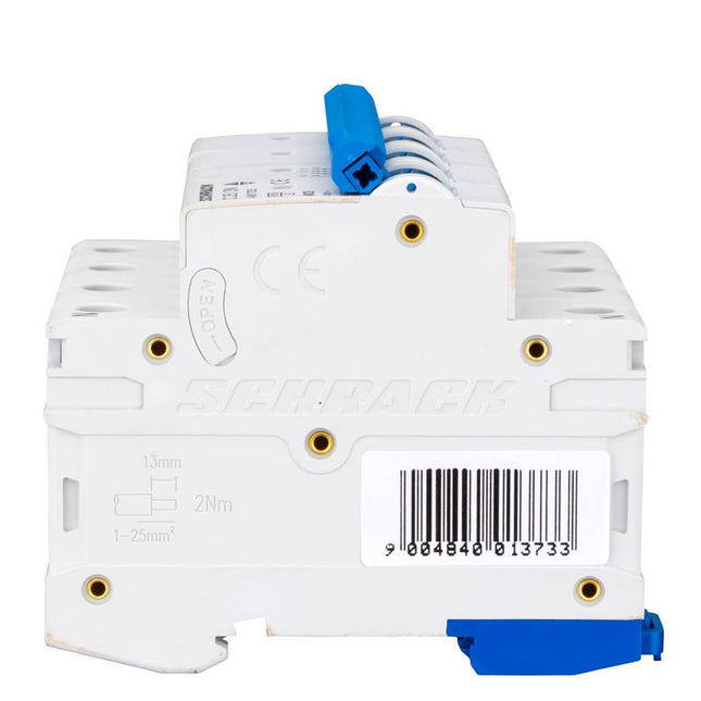 Interruttore magnetotermico modulare (MCB) 6 kA, C 25 A, 3P+N, Schrack