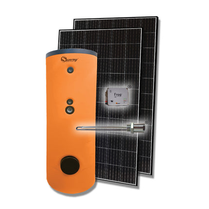 Sistema di scaldacqua fotovoltaico Frog+ Forzato da 150 litri con 2 pannelli