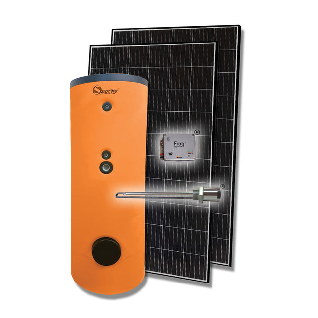 Frog+ Forzato 300-litre photovoltaic boiler system with 3 panels