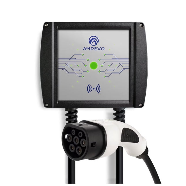 22kW Electric Vehicle Charging Station, Adjustable, RFID, AMPEVO